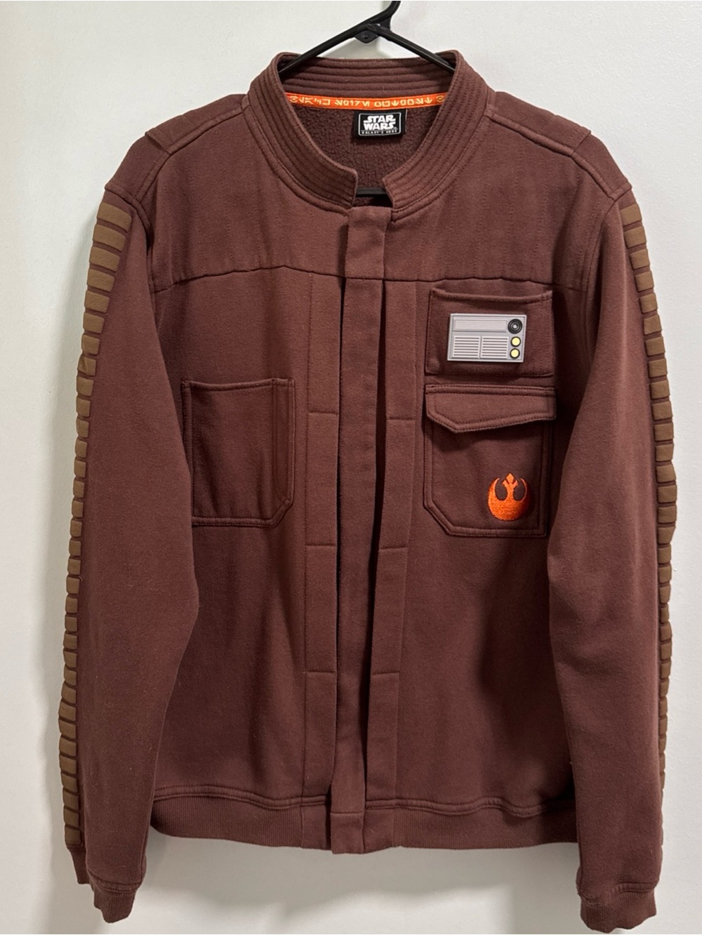 Star Wars Brown Jacket with Orange Rebel Emblem